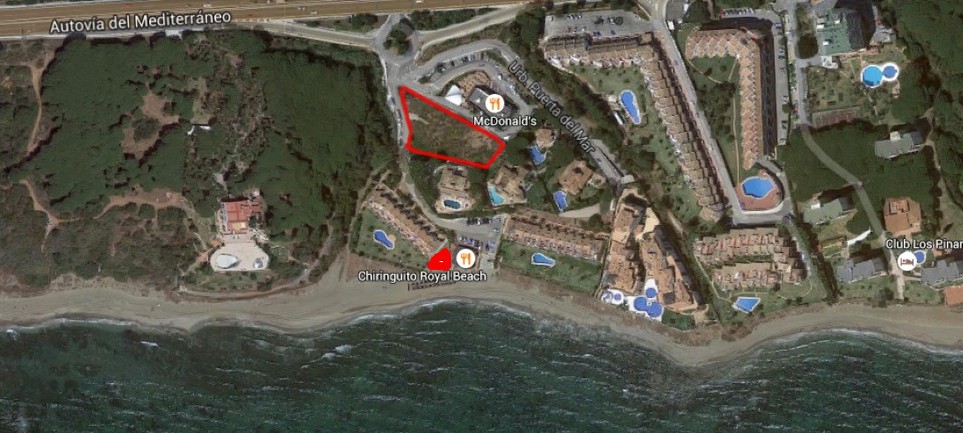 Building plot 100 meters from beach